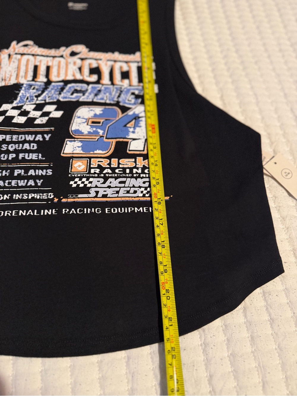 NWT No Boundaries Motorcycle Racing Graphic Tank Top - XL - Picture 3 of 5